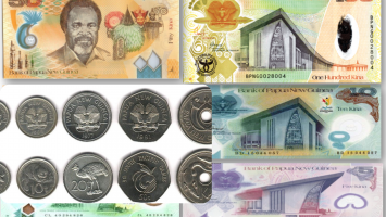 Kina Currency notes and coins